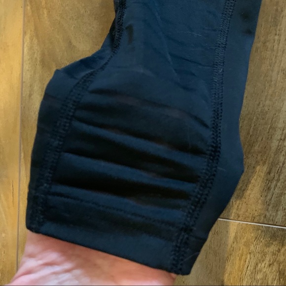 Black Mesh Reebok Speedwick Running Tights - Picture 4 of 6